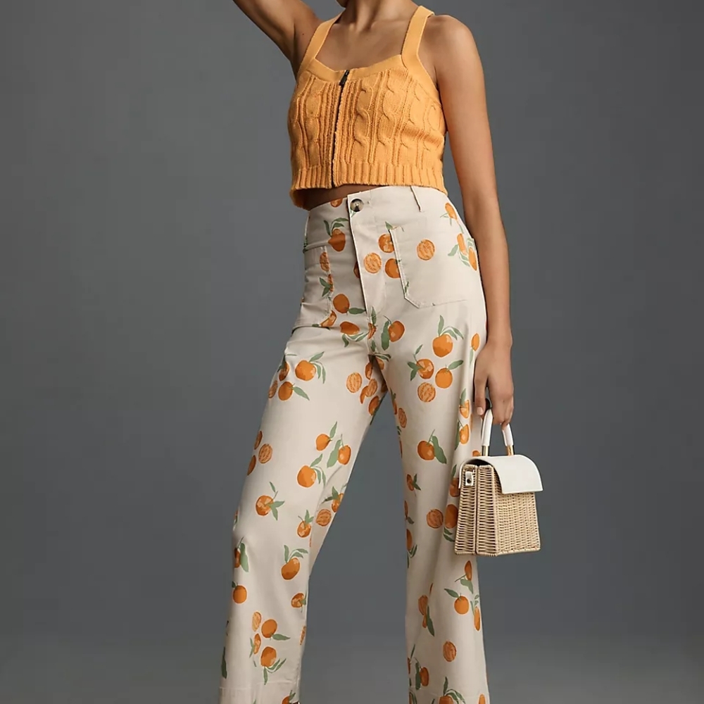 OPEN TO OFFERS Anthropologie Dylan Mierzwinski Colette Crop Wide-Leg Size 26